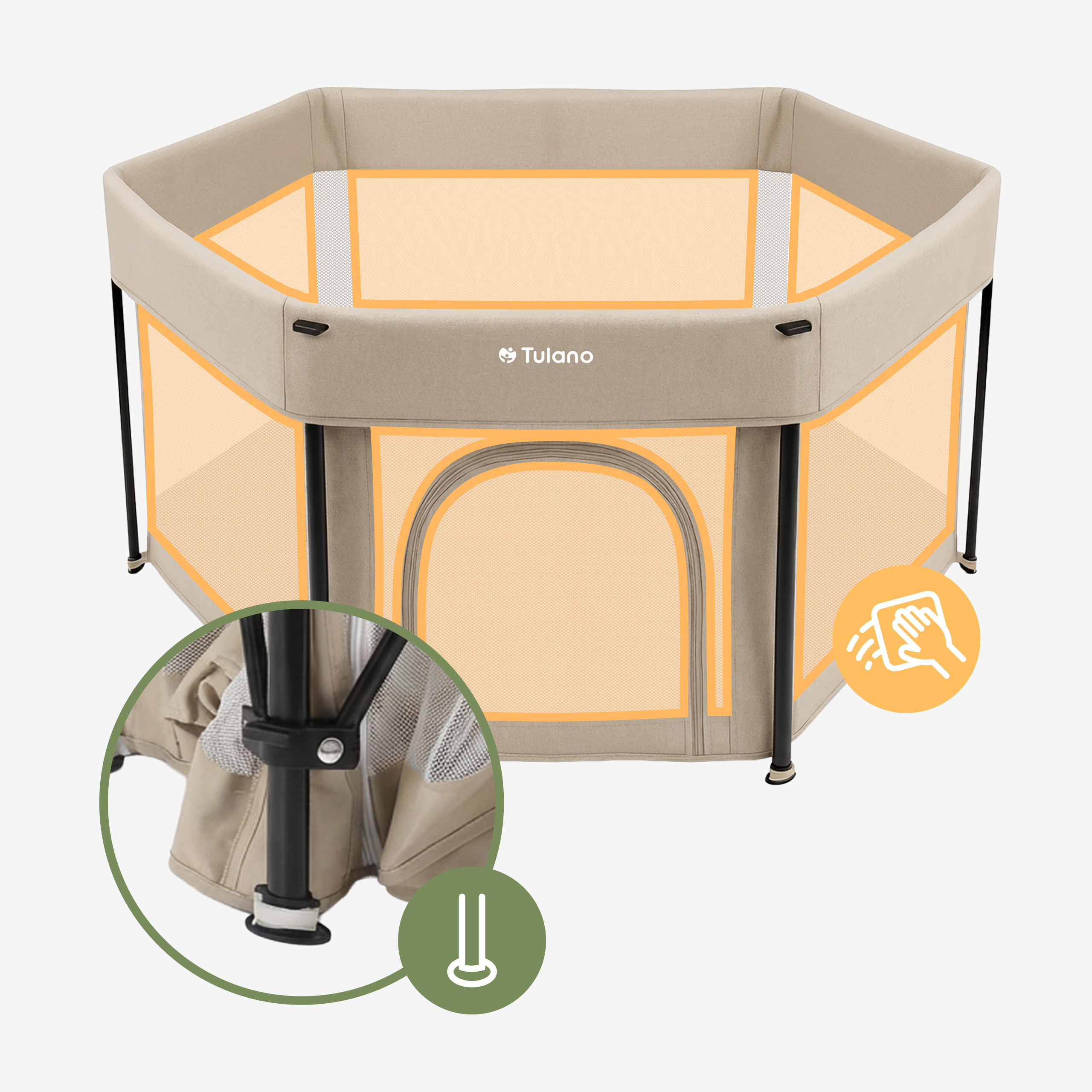 nóżki i czyszczenie kojec Cozy 30