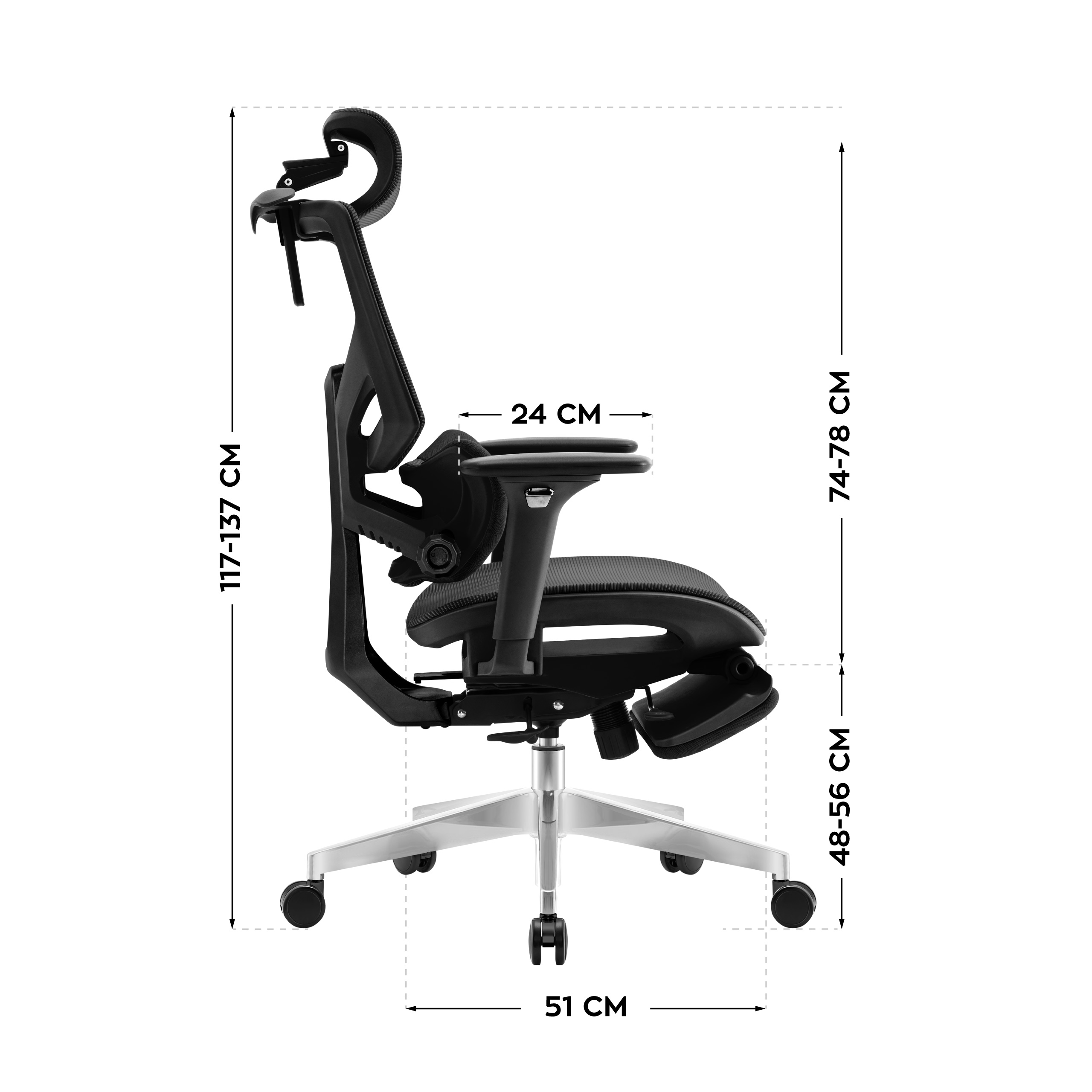 Wymiary fotela Expert 8.7