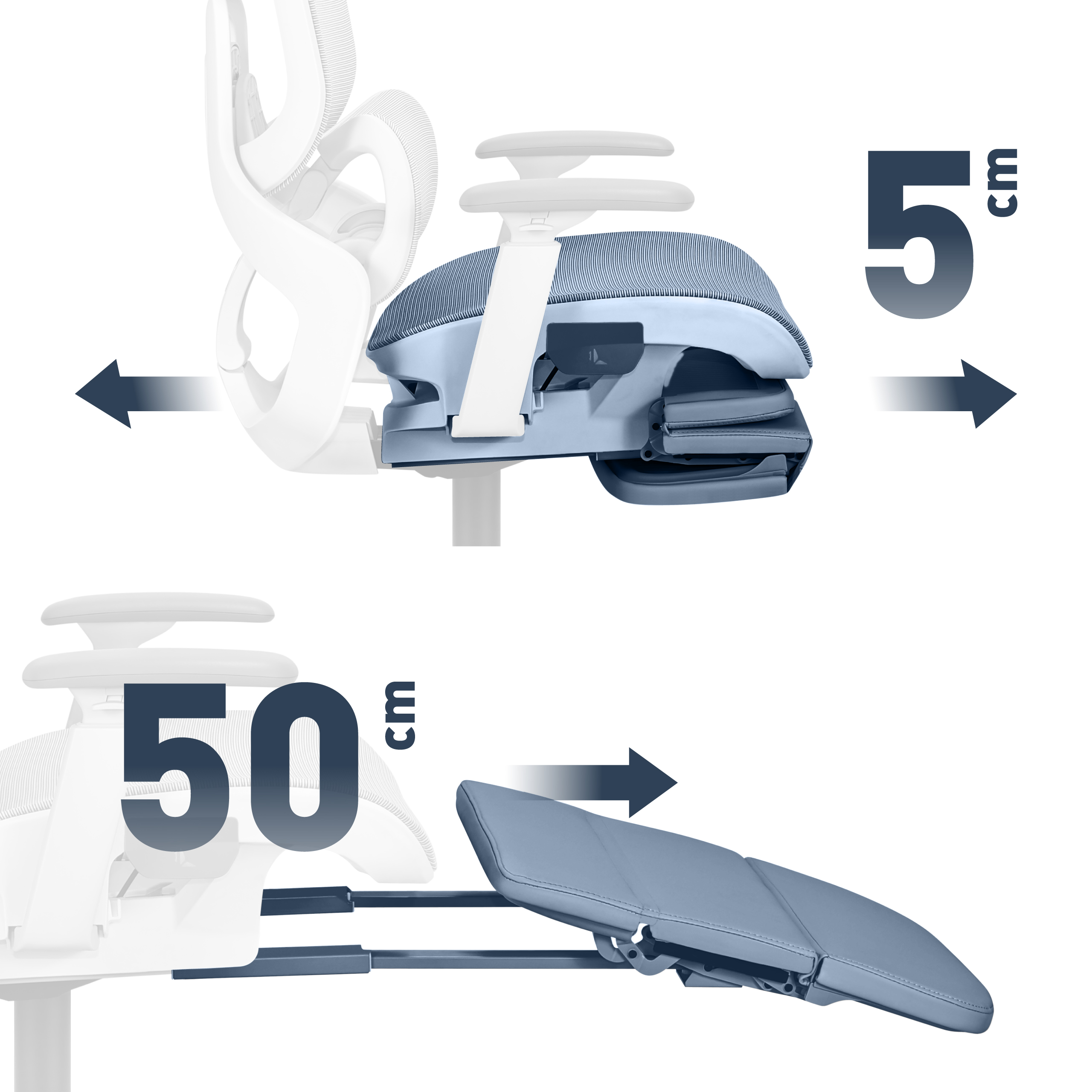 Podnóżek i przesuwane siedzisko Expert 9.3