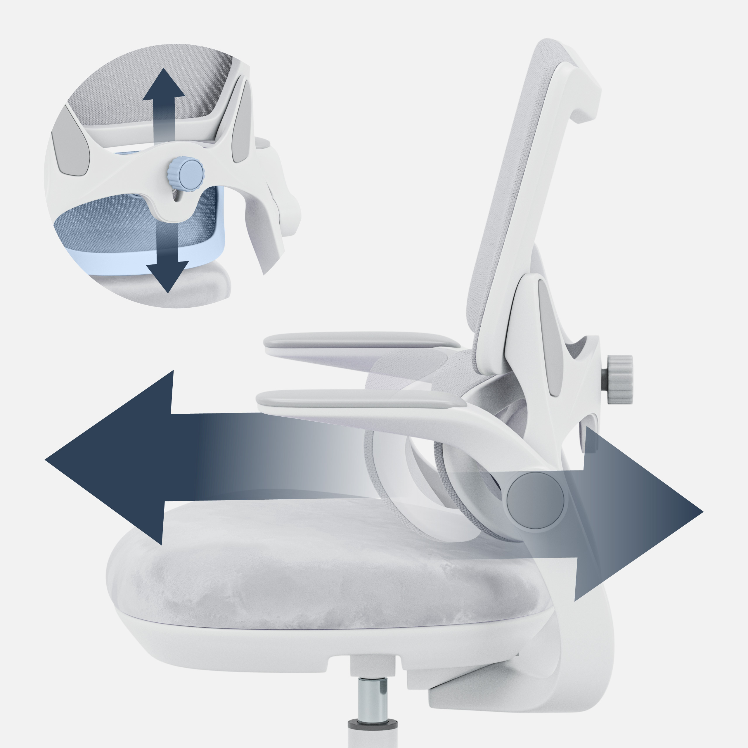 Regulowana głębokość oparcia