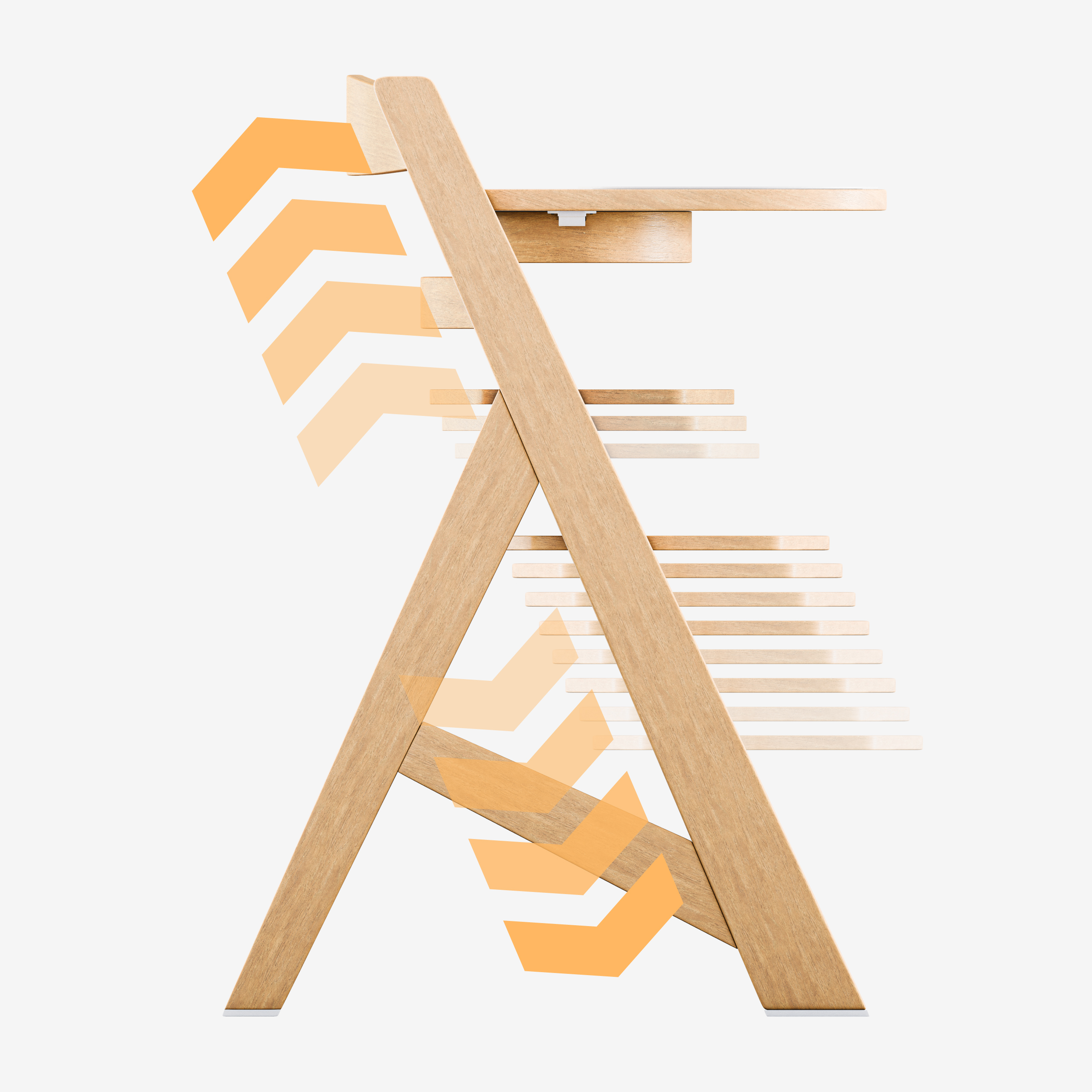 Tulano 12-poziomowa regulacja w krzesełku Morsel 40