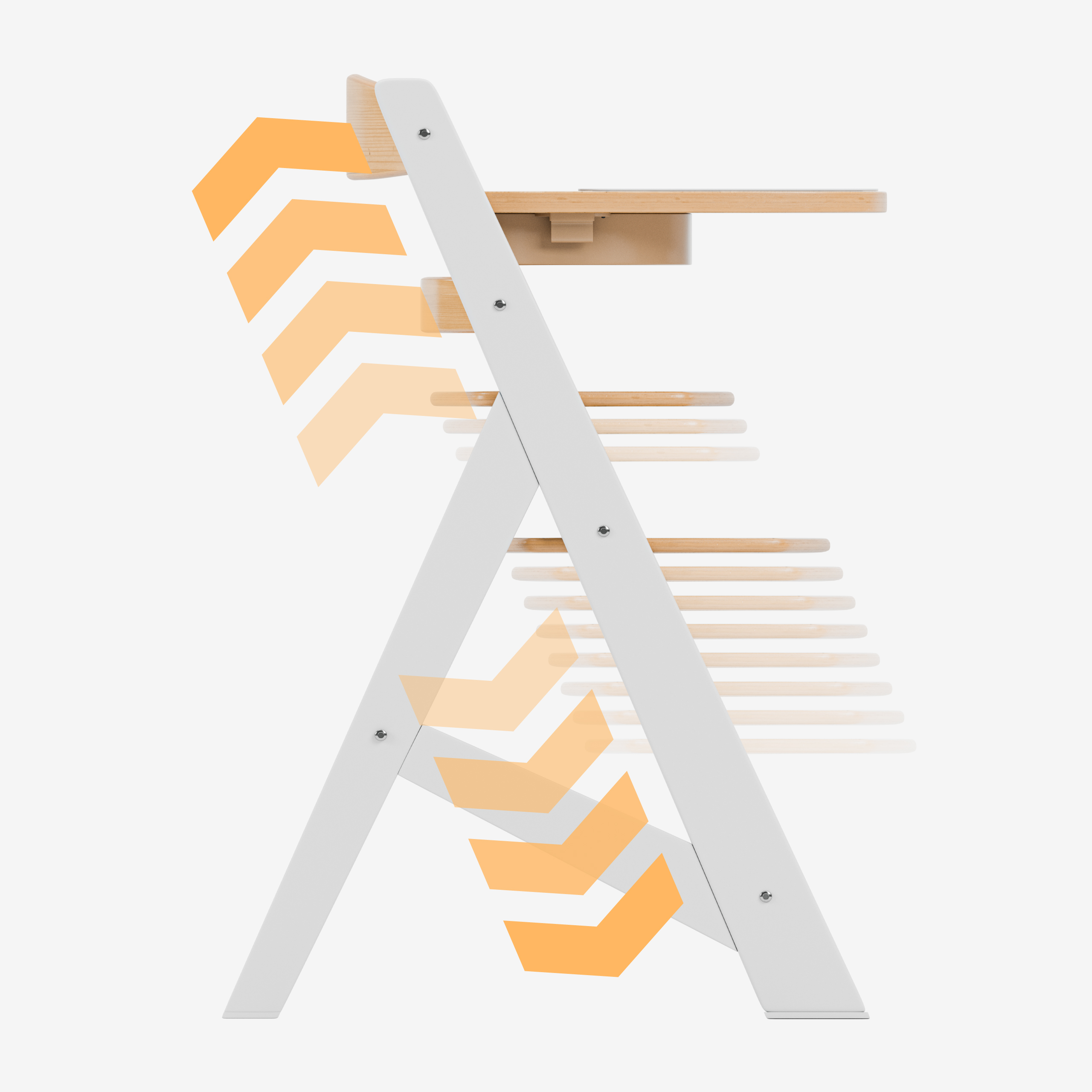 Tulano 12-poziomowa regulacja w krzesełku Morsel 40