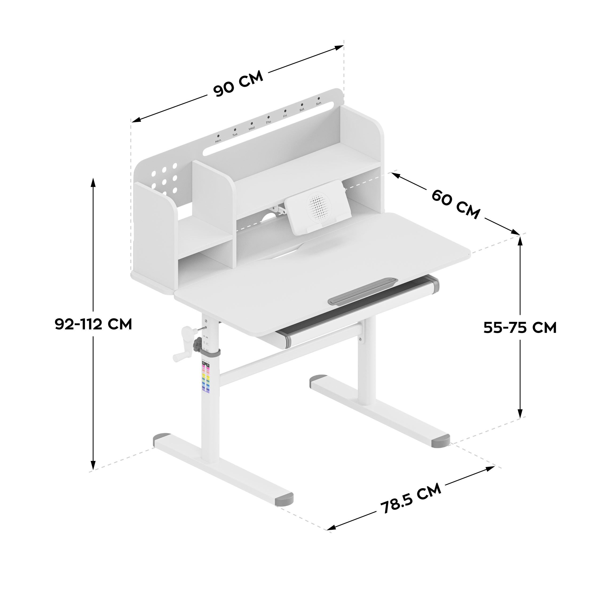 Wymiary biurka study 50